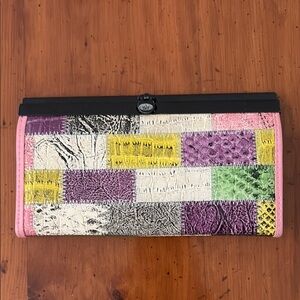 Purple and Yellow Wallets Vibrant Bag Collection